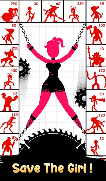 Stick Hero: Tower Defense (тик Хиро) [МОД Много денег] APK Android Screenshot 3