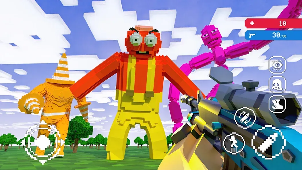 Craft Shooter FPS Battles (Крафт Шутер  Битвы) [МОД Mega Pack] APK Android Screenshot 1