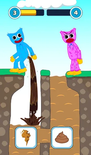 Hugy's Funny Animated Story [МОД Меню] APK Android Screenshot 2