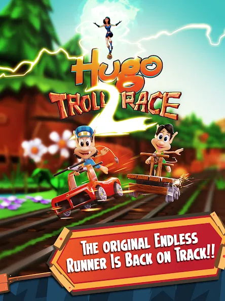 Hugo Troll Race 2: Rail Rush (Хуго Тролл Гонка 2) [МОД Много денег] APK Android Screenshot 5