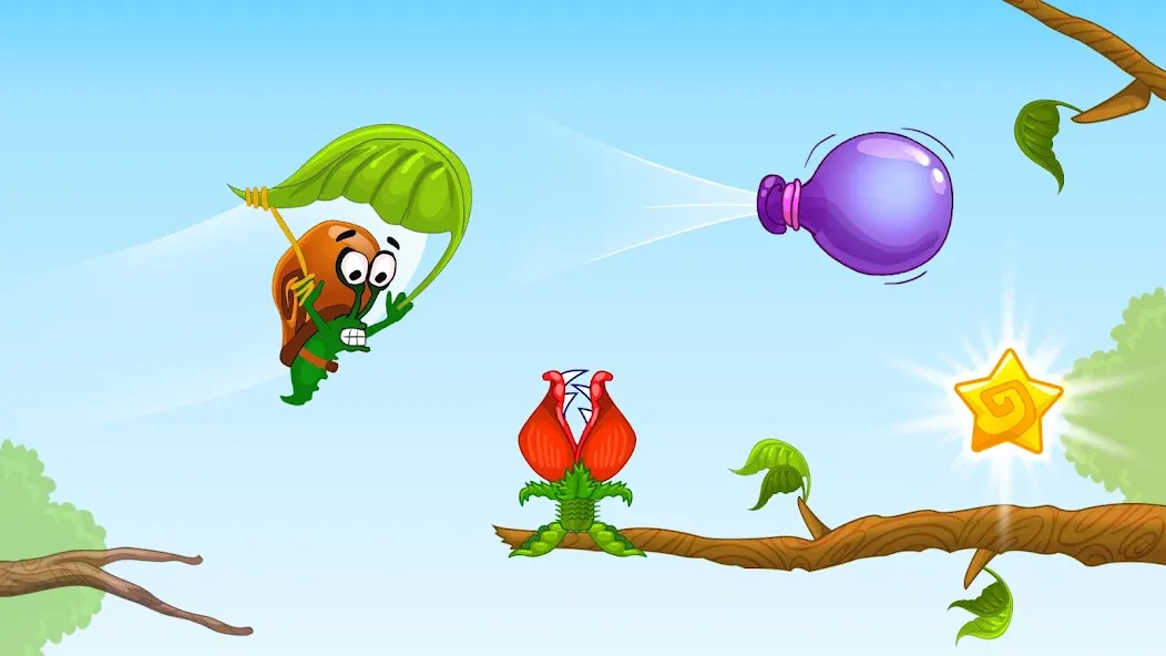 Snail Bob 1: Adventure Puzzle [МОД Mega Pack] APK Android Screenshot 2