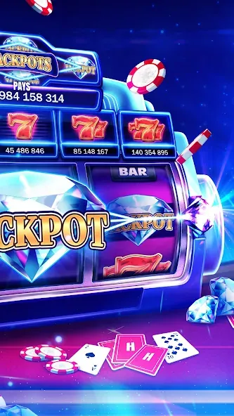 Huuuge Casino Slots Vegas 777 (Хьюдж Казино Слотс Вегас 777) [МОД Меню] APK Android Screenshot 2