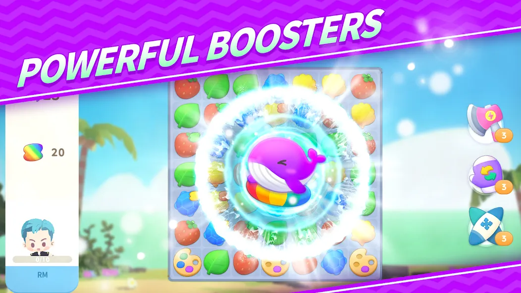 BTS Island: In the SEOM Puzzle (Айленд) [МОД Бесконечные монеты] APK Android Screenshot 5