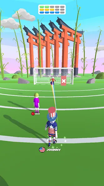 Goal Party - Soccer Freekick (Гоал Парти) [МОД Unlocked] APK Android Screenshot 4