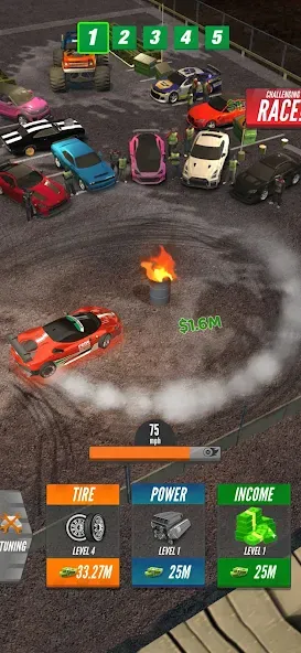 Drift 2 Drag (Дрифт 2 Дрэг) [МОД Unlocked] APK Android Screenshot 2