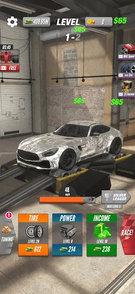 Dyno 2 Race - Car Tuning (Дино 2 Гонка) [МОД Premium] APK Android Screenshot 3