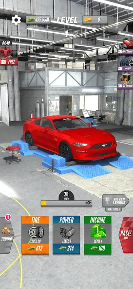 Dyno 2 Race - Car Tuning (Дино 2 Гонка) [МОД Premium] APK Android Screenshot 4