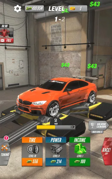 Dyno 2 Race - Car Tuning (Дино 2 Гонка) [МОД Premium] APK Android Screenshot 5