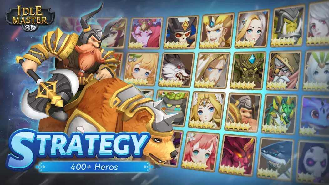 Idle Master- 3D AFK Arena (Айдл Мастер) [МОД Все открыто] APK Android Screenshot 2