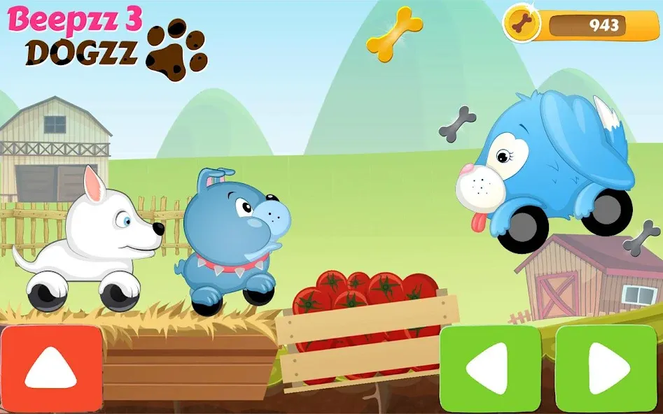 Racing games for kids - Dogs [МОД Все открыто] APK Android Screenshot 2