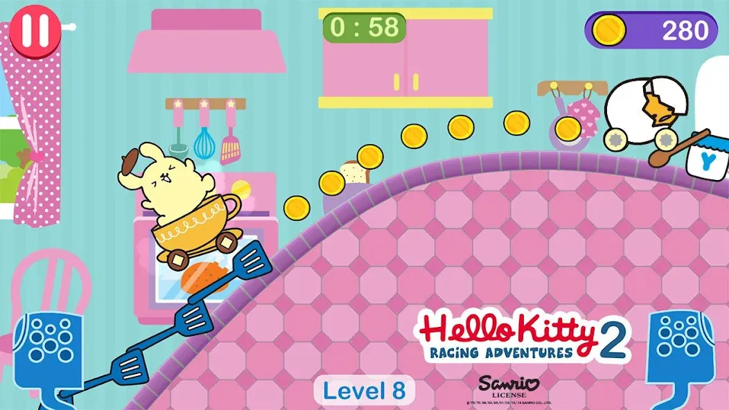 Hello Kitty games - car game [МОД Все открыто] APK Android Screenshot 2