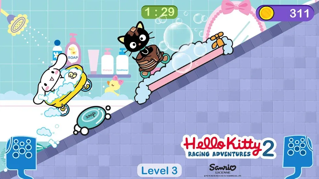 Hello Kitty games - car game [МОД Все открыто] APK Android Screenshot 3