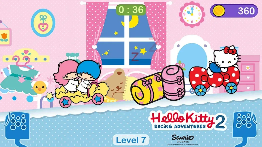 Hello Kitty games - car game [МОД Все открыто] APK Android Screenshot 4