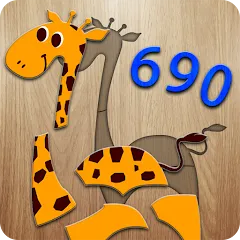 690 Puzzles for preschool kids [МОД Бесконечные монеты] APK Android