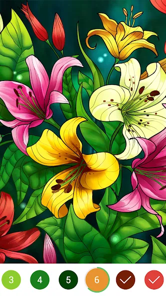 Coloring Book: Color by Number (Колоринг Бук) [МОД Mega Pack] APK Android Screenshot 1