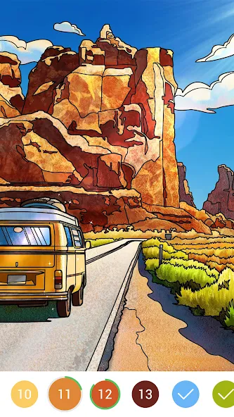 Coloring Book: Color by Number (Колоринг Бук) [МОД Mega Pack] APK Android Screenshot 5