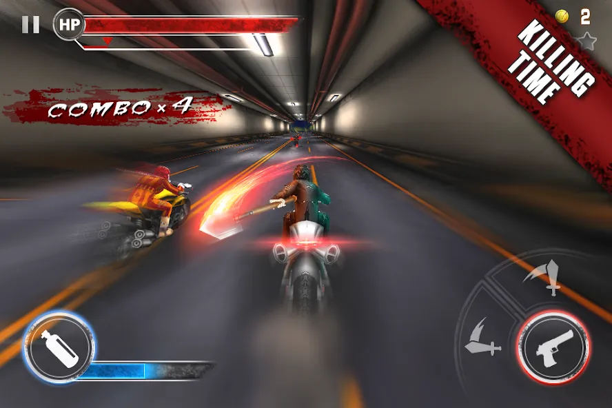 Death Moto 3 : Fighting  Rider (дет мото 3) [МОД Unlocked] APK Android Screenshot 2