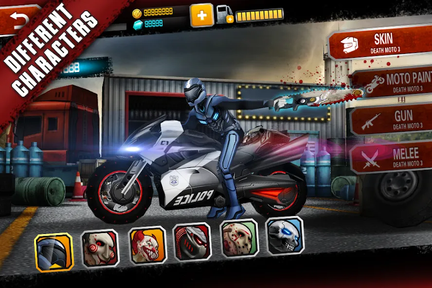 Death Moto 3 : Fighting  Rider (дет мото 3) [МОД Unlocked] APK Android Screenshot 5
