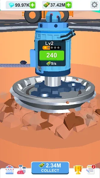 Idle Dig Factory [МОД Mega Pack] APK Android Screenshot 1