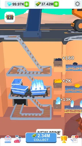 Idle Dig Factory [МОД Mega Pack] APK Android Screenshot 3