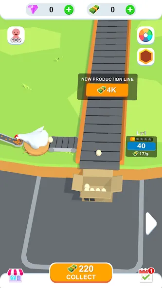 Idle Egg Factory [МОД Бесконечные монеты] APK Android Screenshot 4