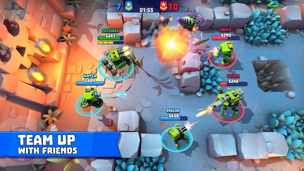 Tanks a Lot - 3v3 Battle Arena [МОД Premium] APK Android Screenshot 3