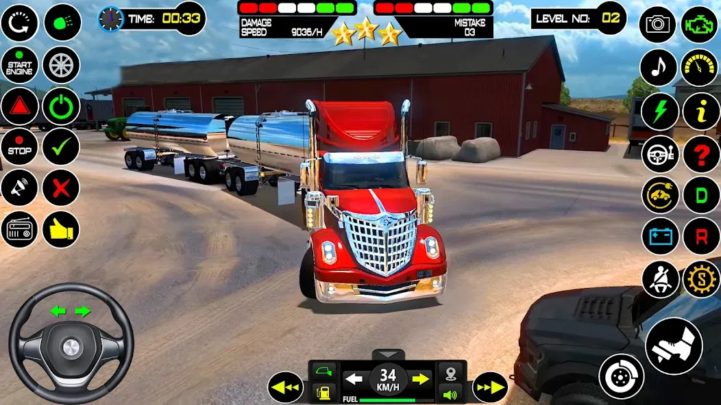 US Truck Driving Cargo Game 3D (Американский грузовик водителя) [МОД Много денег] APK Android Screenshot 2