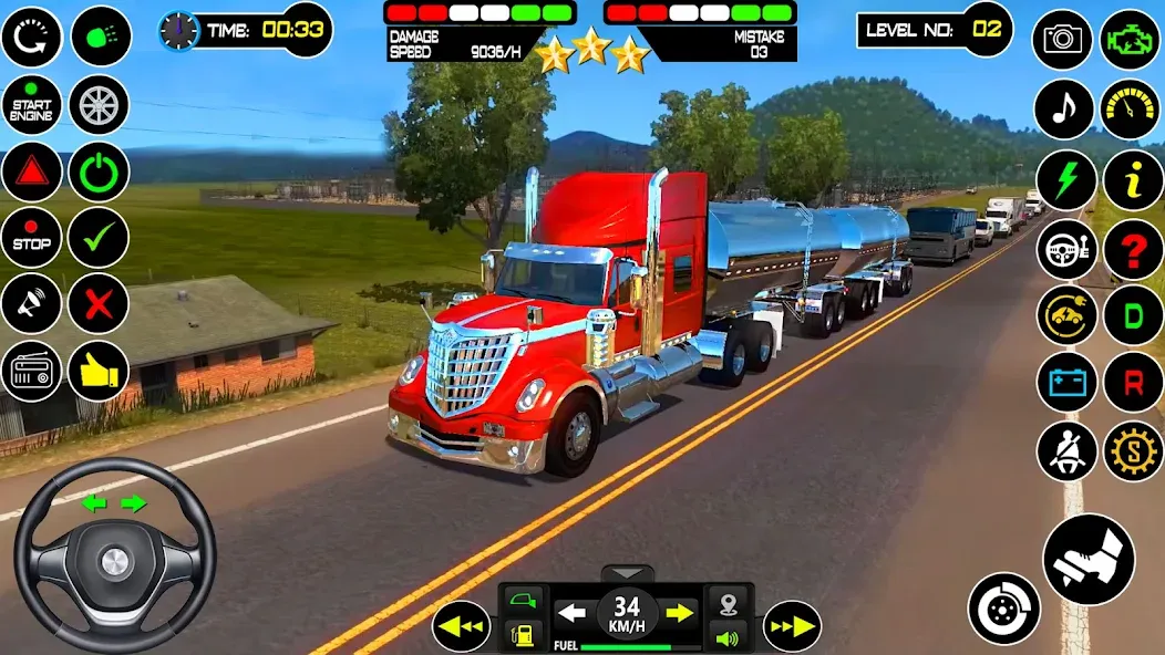 US Truck Driving Cargo Game 3D (Американский грузовик водителя) [МОД Много денег] APK Android Screenshot 5