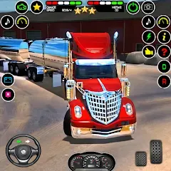 US Truck Driving Cargo Game 3D (Американский грузовик водителя) [МОД Много денег] APK Android