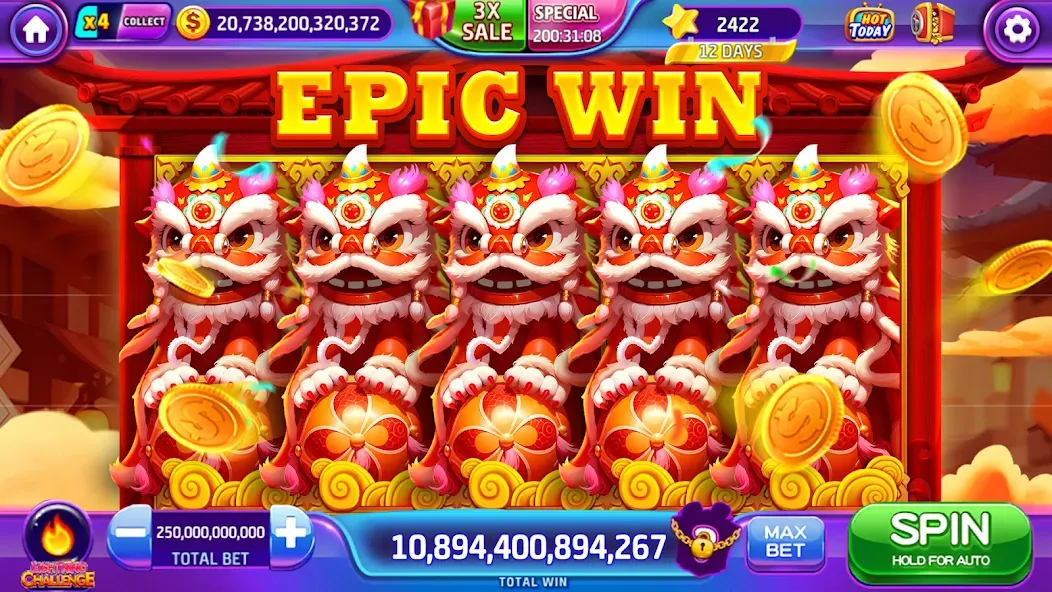 Lava Slots - Casino Games (Лава Слотс) [МОД Unlocked] APK Android Screenshot 1