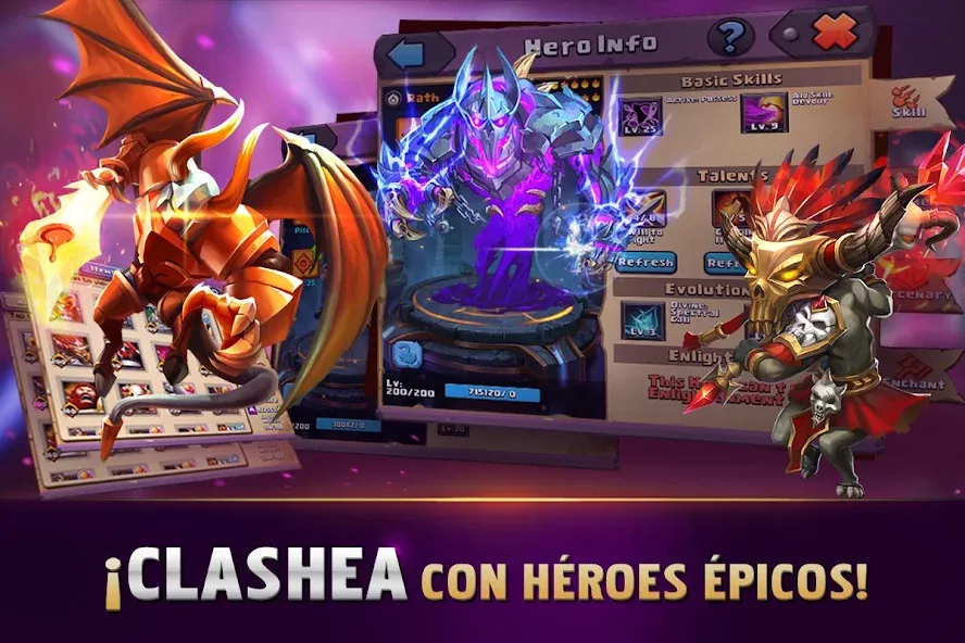 Clash of Lords 2: Español (Клэш оф Лордс 2) [МОД Бесконечные монеты] APK Android Screenshot 2