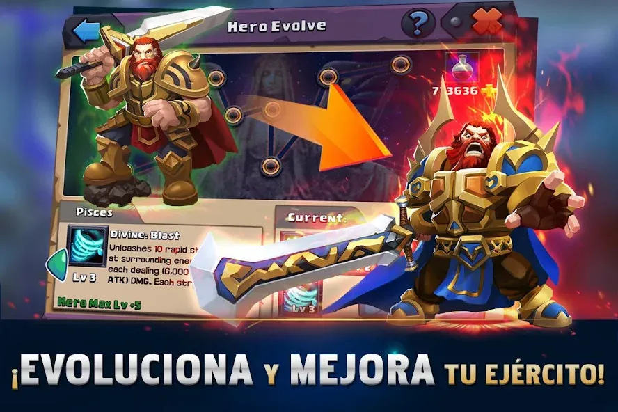 Clash of Lords 2: Español (Клэш оф Лордс 2) [МОД Бесконечные монеты] APK Android Screenshot 3