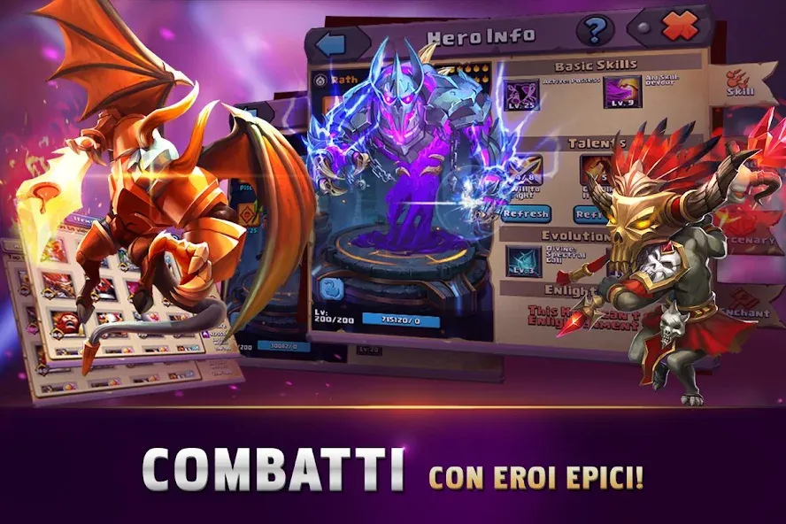 Clash of Lords 2: Italiano (Клэш оф Лордс 2) [МОД Меню] APK Android Screenshot 2