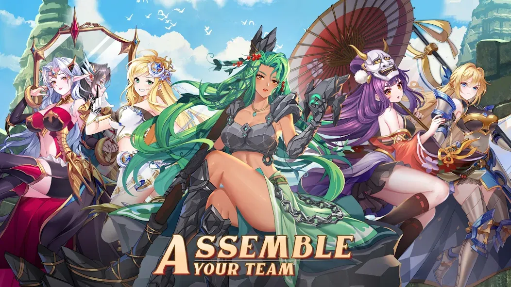 Mythic Heroes: Idle RPG (Мифические герои) [МОД Бесконечные монеты] APK Android Screenshot 2