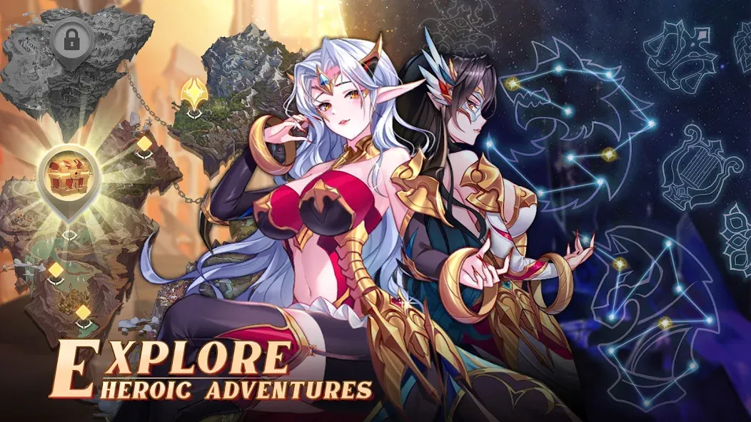 Mythic Heroes: Idle RPG (Мифические герои) [МОД Бесконечные монеты] APK Android Screenshot 5