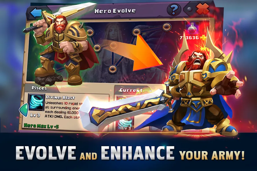 Clash of Lords 2: Guild Castle (Клэш оф Лордс 2) [МОД Бесконечные монеты] APK Android Screenshot 3