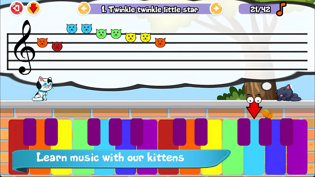 Cat Piano Meow - Sounds & Game [МОД Много денег] APK Android Screenshot 1