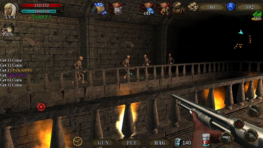 Dungeon Shooter : Dark Temple (Данжен Шутер) [МОД Все открыто] APK Android Screenshot 3