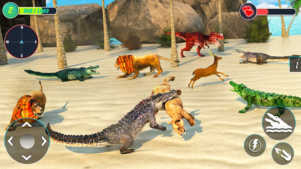 Crocodile Games: Animal Games [МОД Unlocked] APK Android Screenshot 3