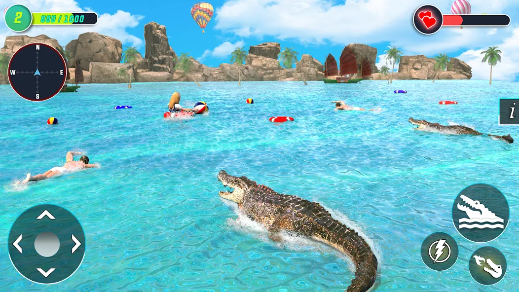 Crocodile Games: Animal Games [МОД Unlocked] APK Android Screenshot 5