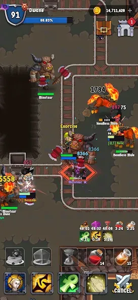 The Walking Hero - Idle RPG (Зе Волкинг Хиро) [МОД Unlocked] APK Android Screenshot 1