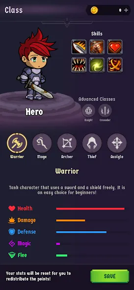 The Walking Hero - Idle RPG (Зе Волкинг Хиро) [МОД Unlocked] APK Android Screenshot 2