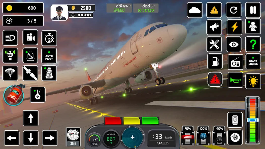 Pilot Flight Simulator Games [МОД Unlocked] APK Android Screenshot 1