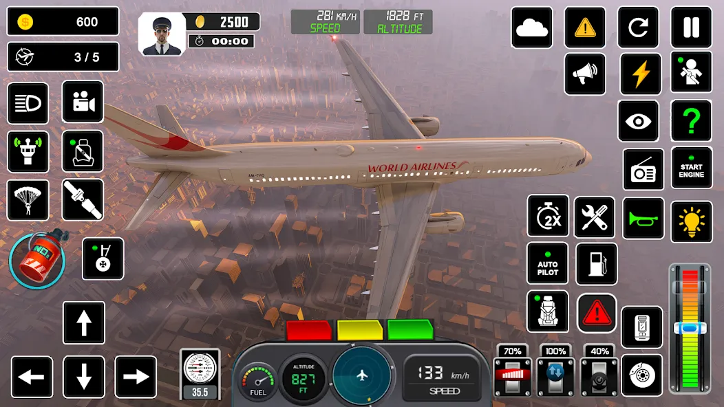 Pilot Flight Simulator Games [МОД Unlocked] APK Android Screenshot 2