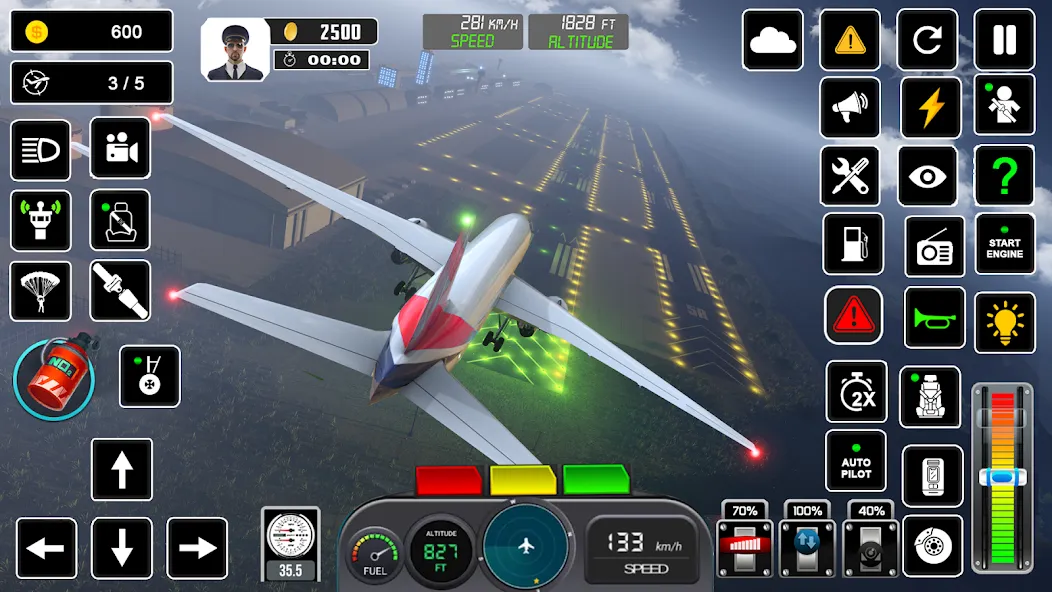 Pilot Flight Simulator Games [МОД Unlocked] APK Android Screenshot 3