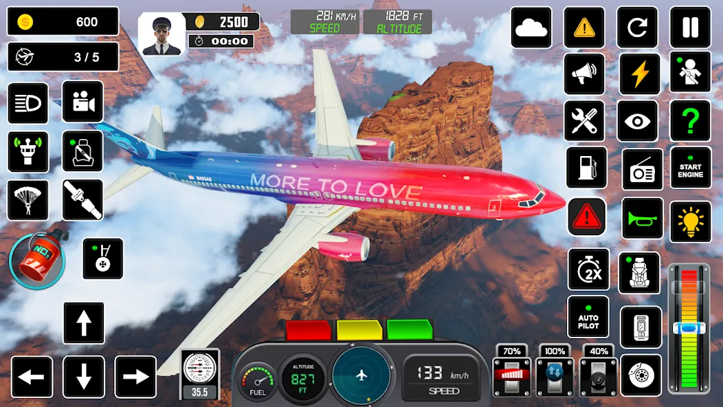 Pilot Flight Simulator Games [МОД Unlocked] APK Android Screenshot 4