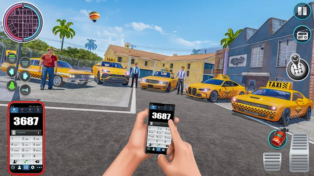 City Taxi Driving: Taxi Games [МОД Много денег] APK Android Screenshot 2