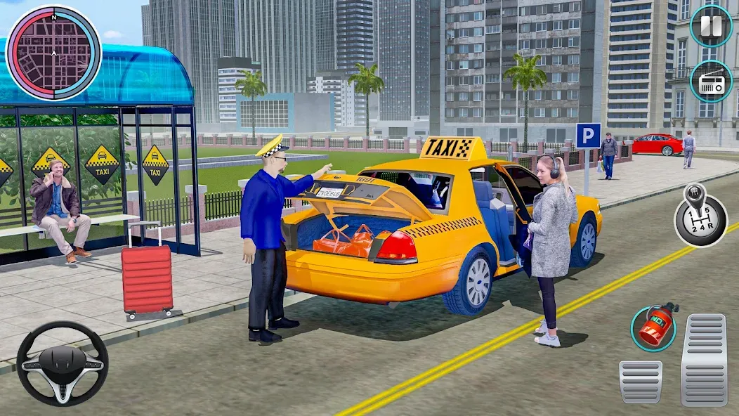 City Taxi Driving: Taxi Games [МОД Много денег] APK Android Screenshot 3