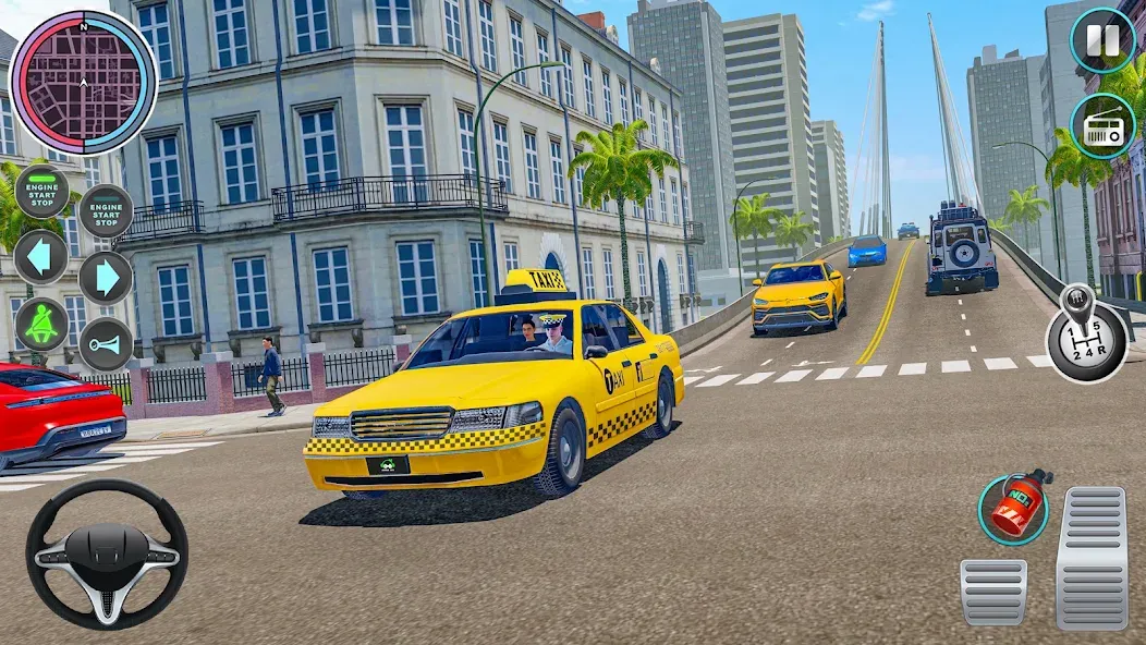City Taxi Driving: Taxi Games [МОД Много денег] APK Android Screenshot 4