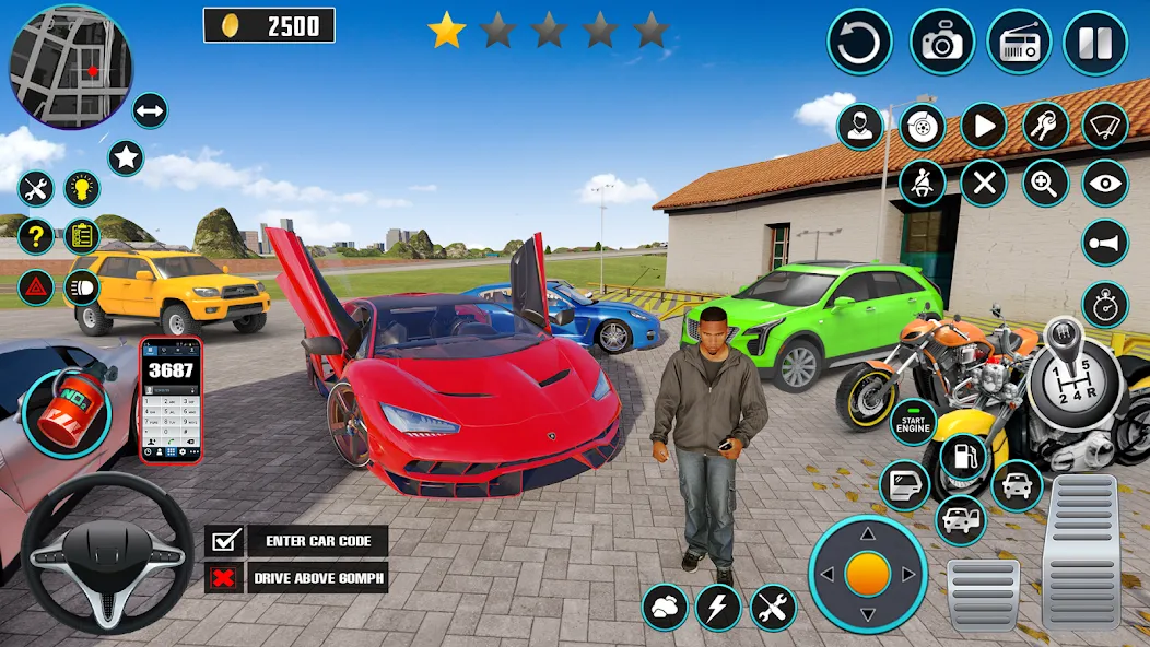 Open World Car Driving Games (Открытые мировые игры по вождению автомобиля) [МОД Mega Pack] APK Android Screenshot 1